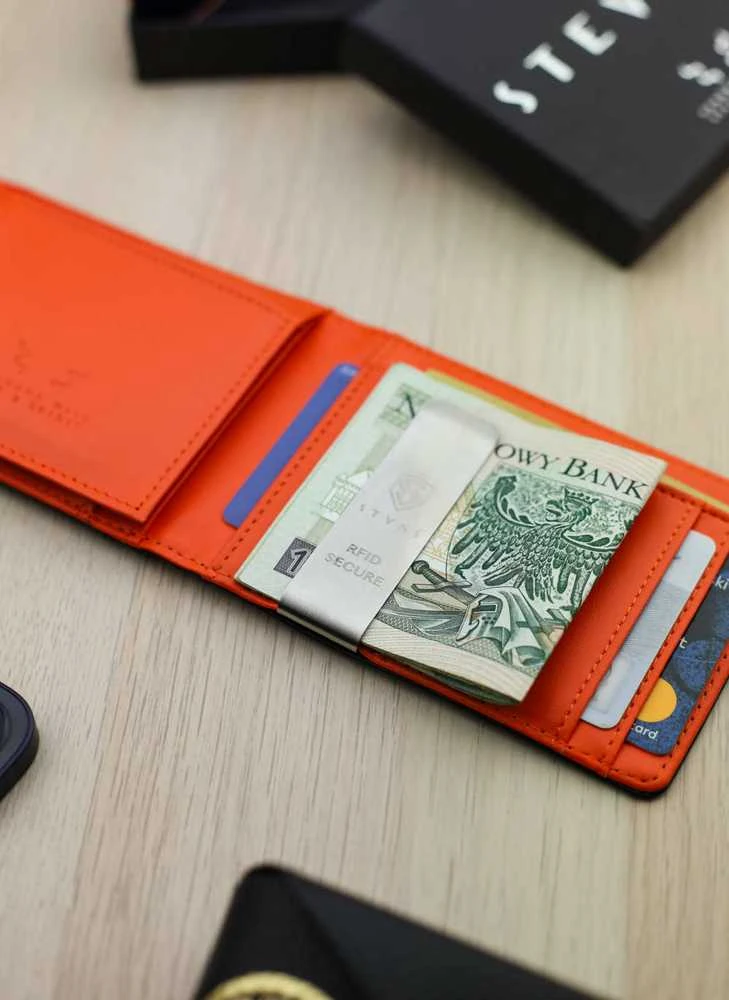 Vyriška SLIM plona piniginė, kortelių dėklas su RFID Z02 Stevens