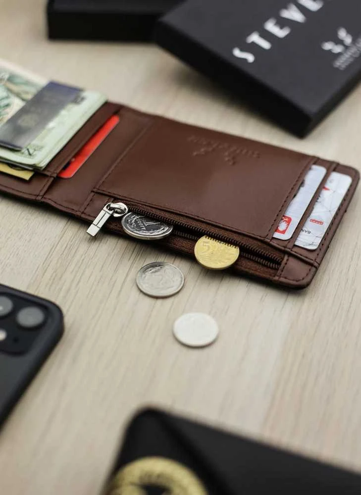 Vyriška SLIM plona piniginė, kortelių dėklas su RFID Z01 Stevens
