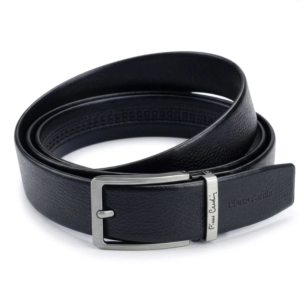 Vyriškas automatinis diržas Pierre Cardin, juodas, dovanų dėžutėje D40027