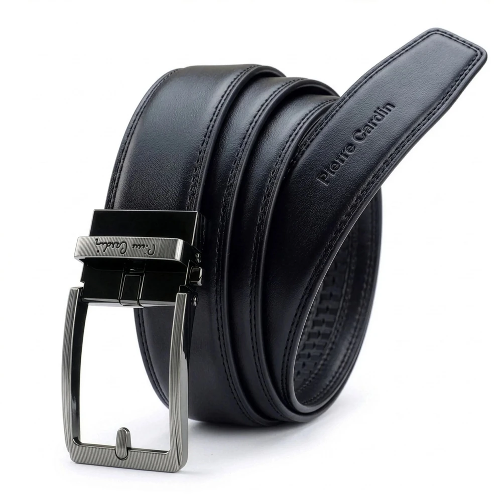 Vyriškas automatinis diržas Pierre Cardin, juodas D40029