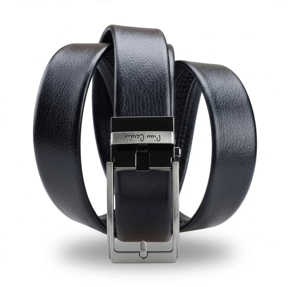 Vyriškas automatinis diržas Pierre Cardin, juodas, dovanų dėžutėje D40027