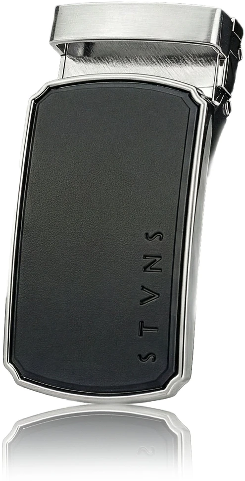 Vyriškas dvipusis odinis diržas STEVENS, juodas/rudas, dovanų rinkinys P3