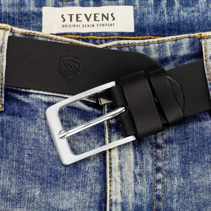 Vyriškas odinis diržas Stevens DI4 SLV
