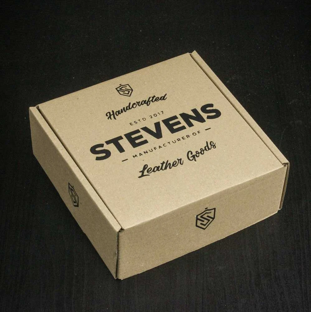 Vyriškas odinis diržas Stevens, juodas