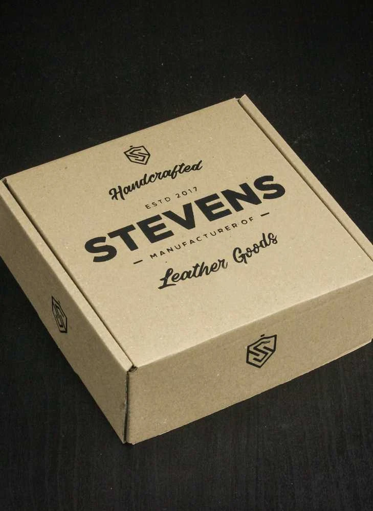 Vyriškas odinis diržas Stevens, juodas