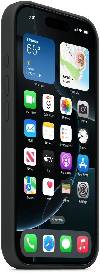 Apple iPhone 16 Pro Silicone Case with MagSafe - Black - MYYJ3ZM/A