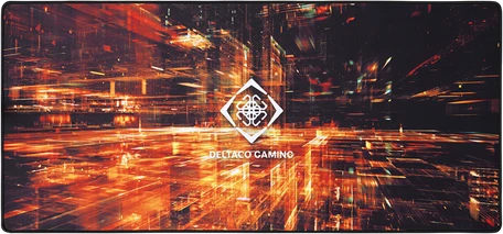 Pelės kilimėlis DELTACO GAMING XXL, 1200x600x4mm, juodas su abstrakčiu piešiniu / GAM-099
