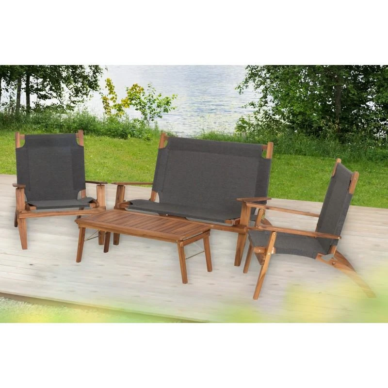 Lauko baldų komplektas 4Living Garden komplektas Mekong 4 dalių