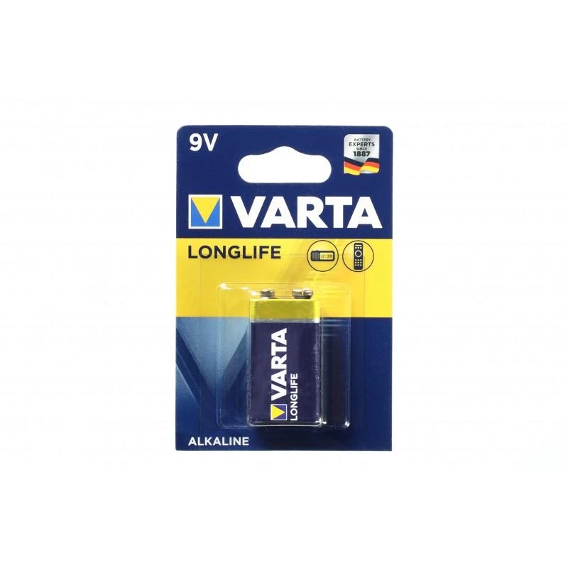 Baterija Varta Longlife 9V alkaline, 1 vnt
