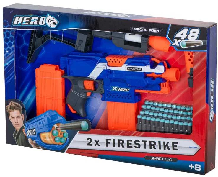 Blaze Storm putplasčio strėlių kulkosvaidis + žurnalas + taikiklis + 48 strėlės