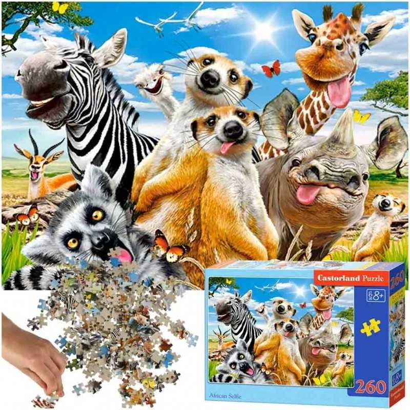 Castorland Dėlionė 260 vnt. - Afrikos gyvūnai
