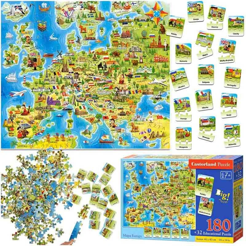 Castorland Dėlionė 180 vnt. - Europos žemėlapis