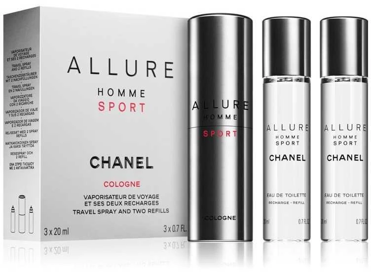 Chanel Allure Homme Sport rinkinys vyrams, 60 ml