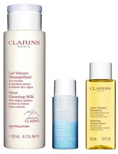 Clarins Dovanų rinkinys valomosios odos priežiūrai Drėkinamasis valomasis rinkinys