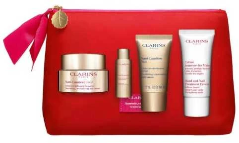 "Clarins Nutri-Lumiére" odos ir rankų priežiūros dovanų rinkinys