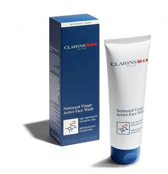 "Clarins" valomasis putojantis gelis vyrams vyrams ("Active Face Wash") 125 ml