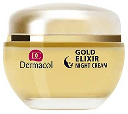 Dermacol Gold Eliksyras Night Skin Kreminis moterims, 50 ml