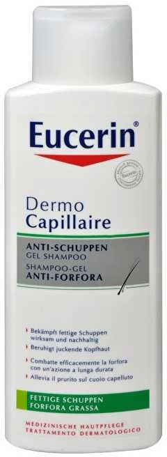Eucerin Gelinis šampūnas nuo riebių pleiskanų DermoCapillaire 250 ml