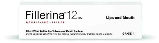 Fillerina Lūpų užpildas 12HA lūpoms 4 klasės 4 (Filler Effect Gel) 7 ml
