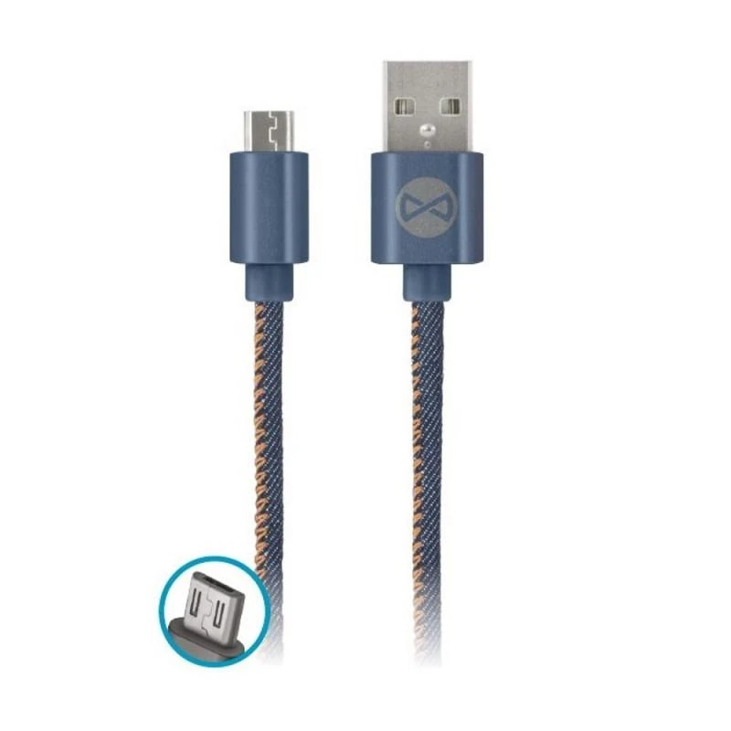 Forever Laidas "Jeans" micro-USB, 1m 2A