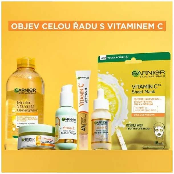 Garnier Skin Naturals Vitamin C Brightening Serum Kreminis Skin Serum moterims, 50 ml