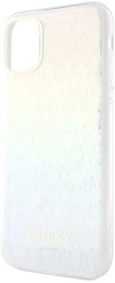 Guess GUHCN61HDECMI Apple iPhone 11 / Xr 6.1″ kietas dėklas IML Faceted Mirror Disco Iridescent