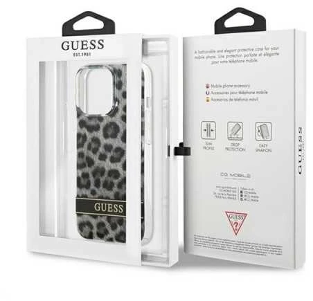 Dėklas GUESS GUHCP13LHSLEOK IPHONE 13 PRO / 13 6.1 "GRAY / GRAY HARDCASE LEOPARD