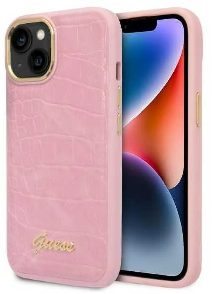 Guess GUHCP14LHGJGHA Apple iPhone 14 Pro 6,1″ žalias kietas dėklas Jungle Collection