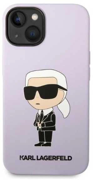 Dėklas Karl Lagerfeld KLHCP14MSNCHBCP IPHONE 14 PLUS / 15 PLUS 6.7 "HARDCASE Rožinis / Rožinis SILICONE CHOUPETTE