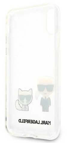 Karl Lagerfeld KLHCI65CKTR Apple iPhone Xs Maxkietas dėklas skaidrus Karl & Choupette