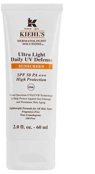 Kiehl's Kiehl´s Apsauginis veido gelis SPF 50 "Derma Solutions" ("Ultra Light Daily UV Defense Sunscreen") 60 ml