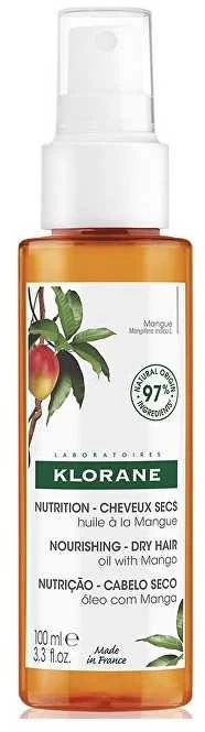 "Klorane" mangų aliejus sausiems plaukams 100ml