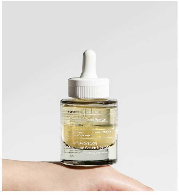 Korres Stangrinamasis naktinis serumas "Juodas Pine" (Overnight Total Revival Serum) 30 ml