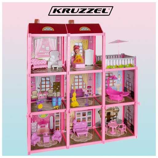 Kruzzel lėlių namelis 65 cm.