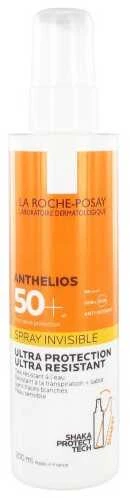 La Roche Posay Anthelios Invisible Purškiklis Ultra Resistant SPF 50+ apsauginis purškiklis nuo saulės, 200 ml