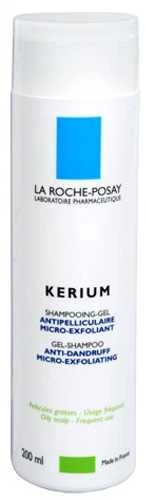 La Roche Posay Kerium Gel Šampūnas Nuo pleiskanų šampūnas nuo pleiskanų riebiai galvos odai, 200 ml