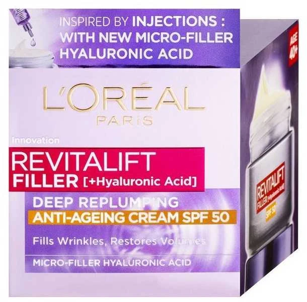 L'Oréal Paris Revitalift Filler HA Day Kreminis, 50 ml