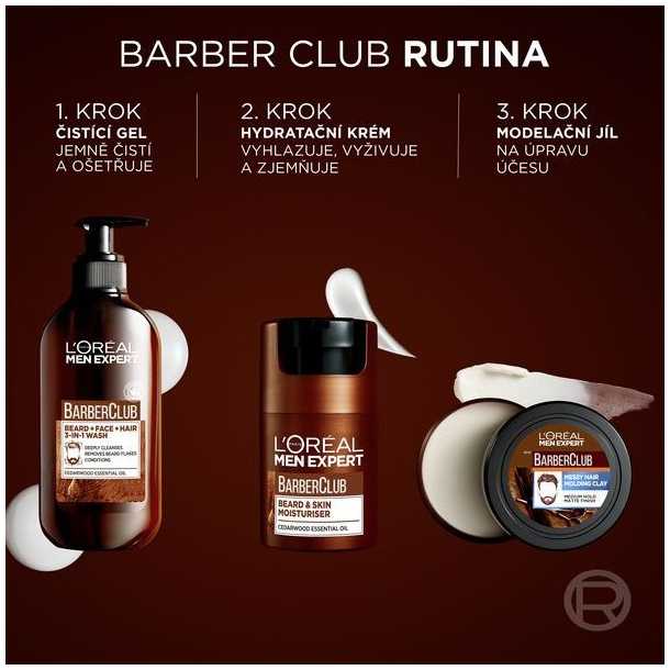 L'Oréal Paris Men Expert Barber Club barzdos ir odos drėkinamasis barzdos balzamas