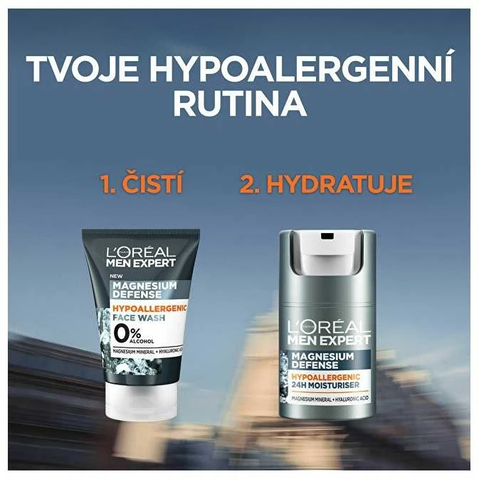 L'Oréal Paris Men Expert Magnesium Defence Day Kreminis vyrams, 50 ml