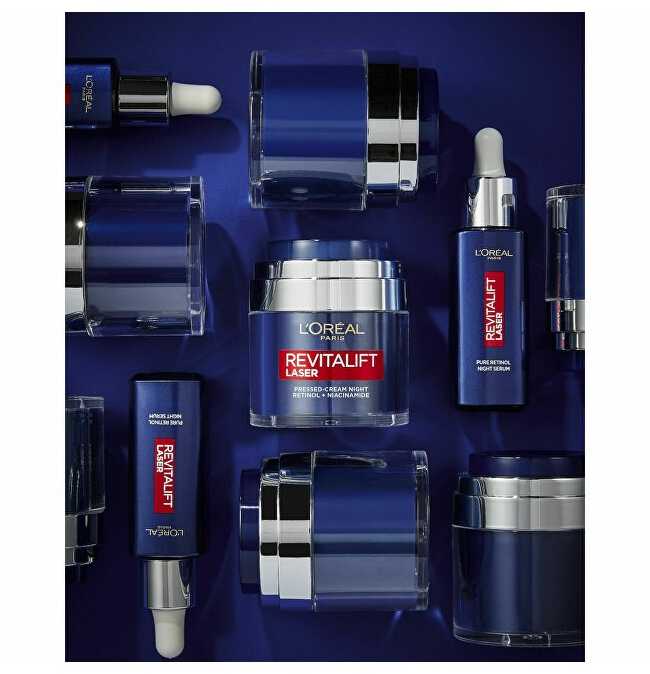 L'Oréal Paris Revitalift lazerinis Pressed-Kreminis Night Night Skin Kreminis moterims, 50 ml