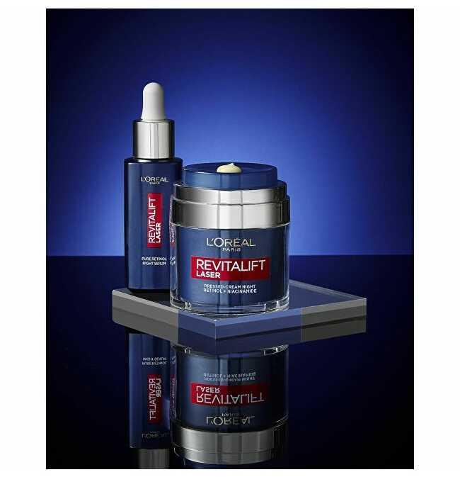 L'Oréal Paris Revitalift lazerinis Pressed-Kreminis Night Night Skin Kreminis moterims, 50 ml
