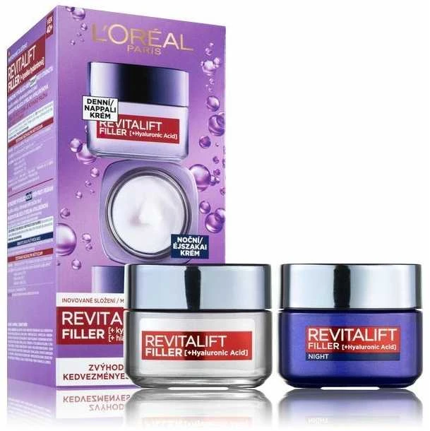 L'Oréal Paris Revitalift Filler HA Duo Set Day kreminis moterims, 50 ml