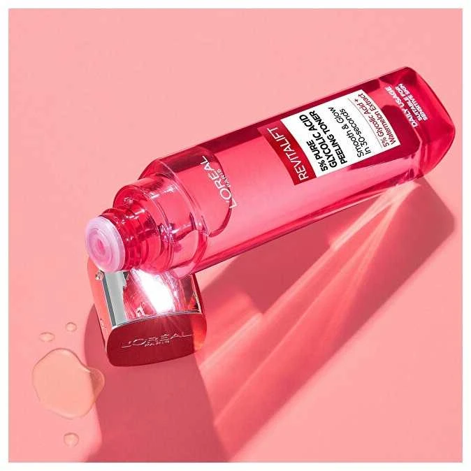 L'Oréal Paris Revitalift 5% grynos glikolio rūgšties peeling toneris veido losjonas ir purškiklis moterims, 180 ml