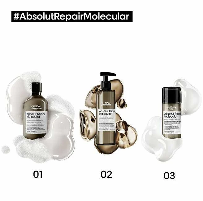 Nenuplaunama kaukė labai pažeistiems plaukams L'oreal Professionnel Absolut Repair Molecular Leave-in Mask 100ml