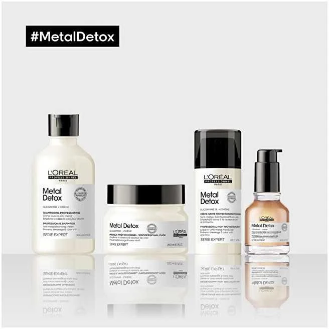 L'Oréal Professionnel Metal Detox Concentrated Oil Koncentruotas apsauginis plaukų aliejus, 50 ml