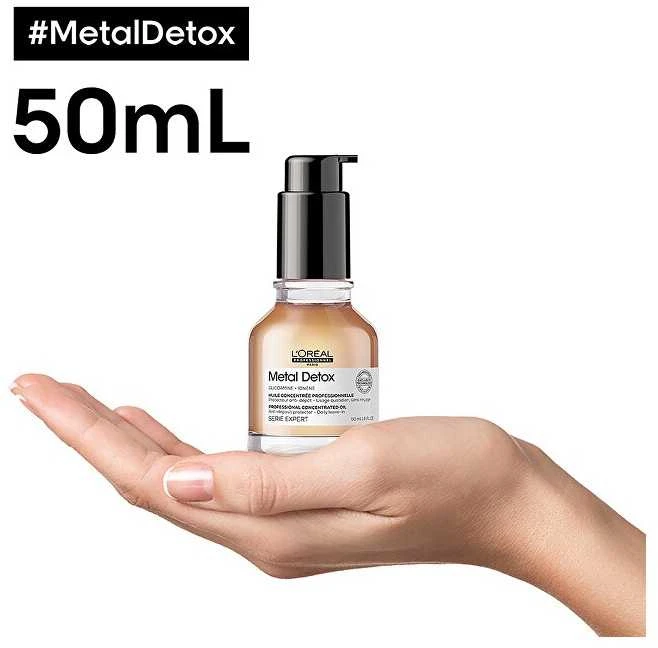 L'Oréal Professionnel Metal Detox Concentrated Oil Koncentruotas apsauginis plaukų aliejus, 50 ml