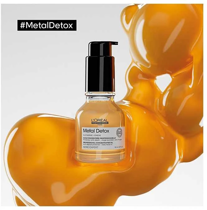 L'Oréal Professionnel Metal Detox Concentrated Oil Koncentruotas apsauginis plaukų aliejus, 50 ml