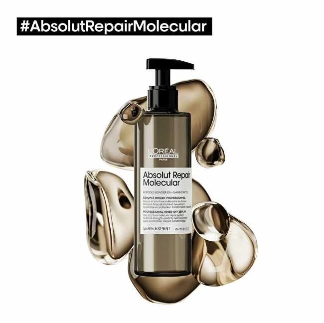 Nuplaunamas serumas labai pažeistiems plaukams L'oreal Professionnel Absolut Repair Molecular Rinse-Off Serum 250ml