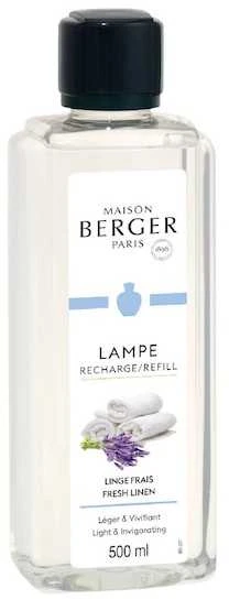 Maison Berger Paris Katalitinės lempos užpildas "Fresh Linen" (Lampe RechargeRefill) 500 ml