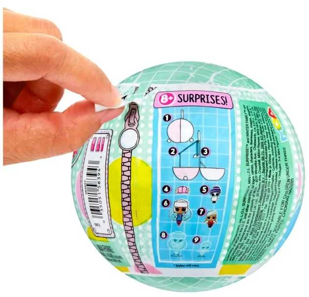 L.O.L Surprise Mini L.O.L. Stebina žiemos šeimos nustatytas žiemos kamuolys su lėlėmis ZA5127
